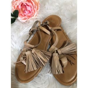 ASOS fringe tassel sandals